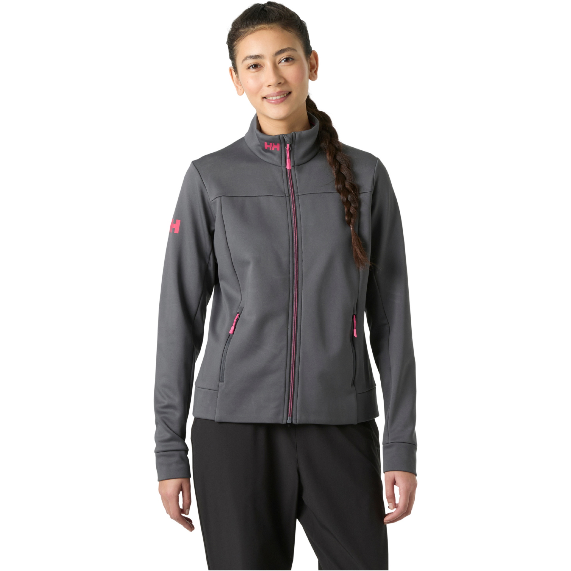 2026 Helly Hansen Womens Crew Fleece Jacket 34604 - Thunder Grey